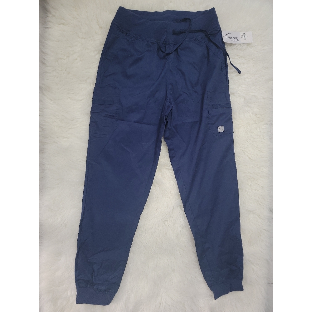Uniform Advantage Navy Blue Butter-soft Jogger Scrub with Pockets Size S…